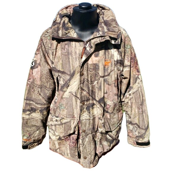 Arctic Shield Coat Men's Med Camo Hunting Front Zip Removal Hood Lined Jacket - Picture 2 of 16